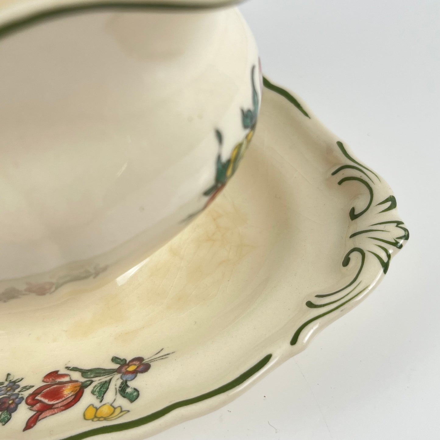Saucière Villeroy & Boch "vieux strasbourg" , 1940/50