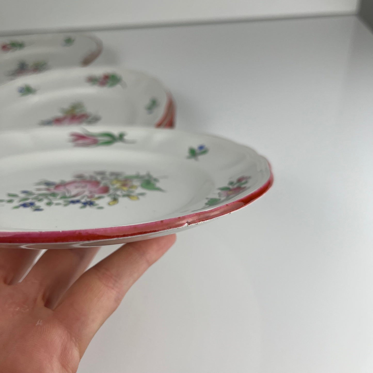 Set de 6 assiettes à dessert KG Luneville – modèle Réverbère