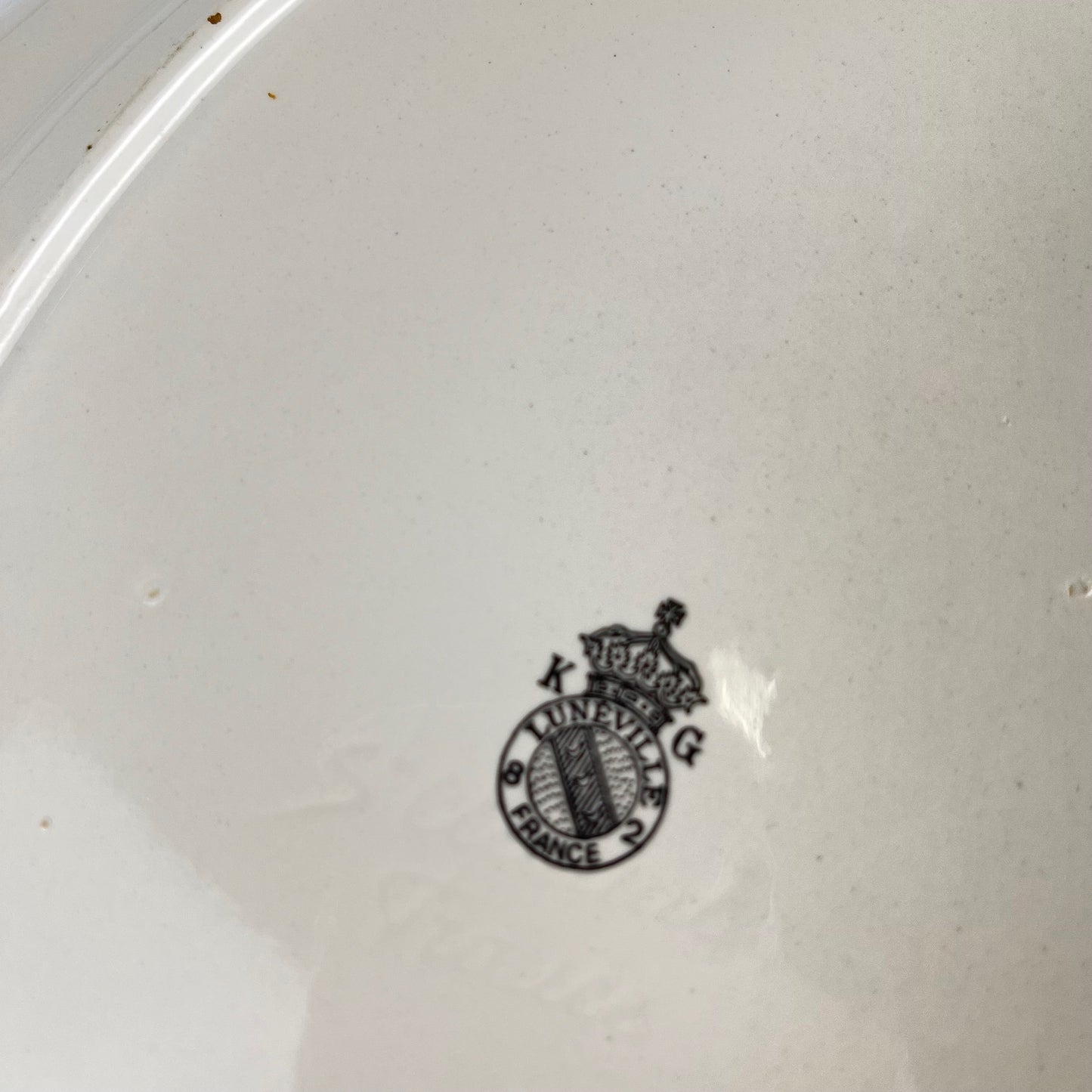 Grand plat KG Luneville – modèle Réverbère