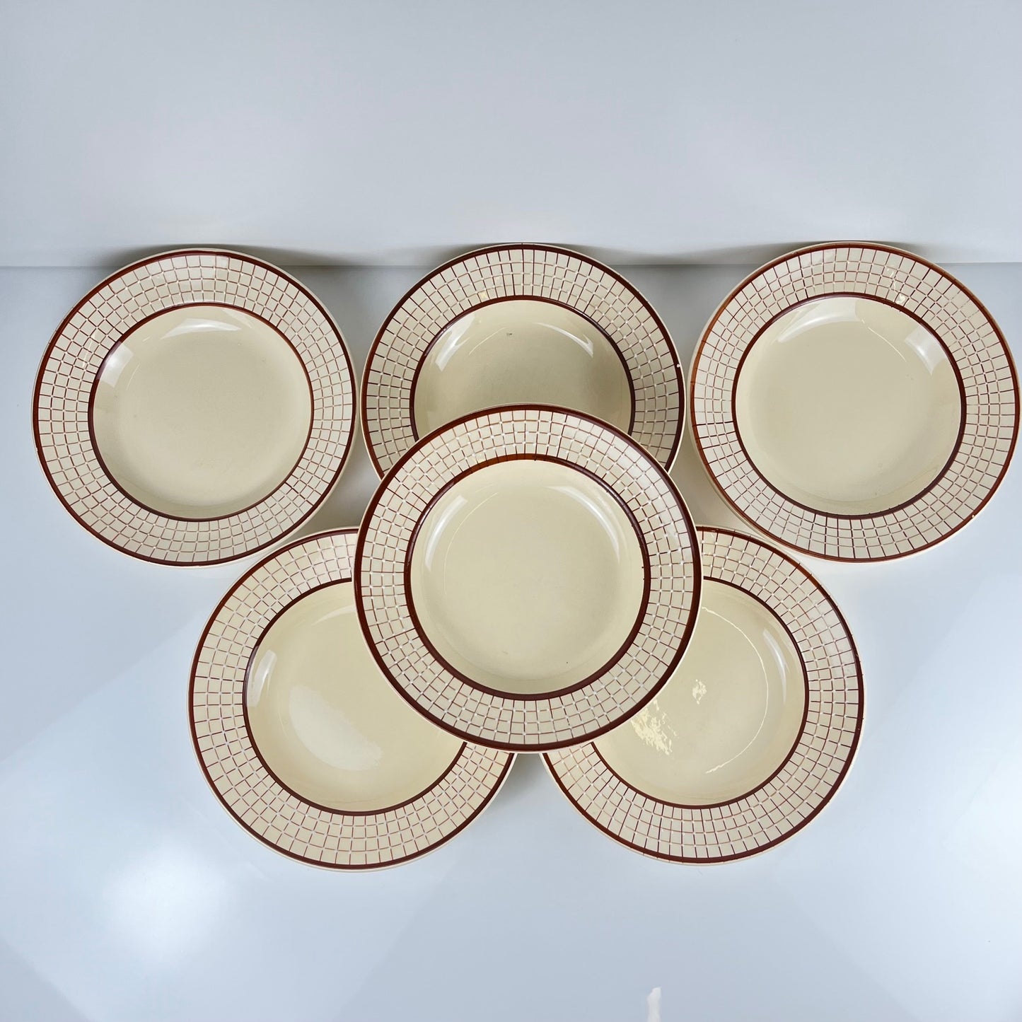 Set de 6 assiettes creuses Longchamp modèle "Colmar"
