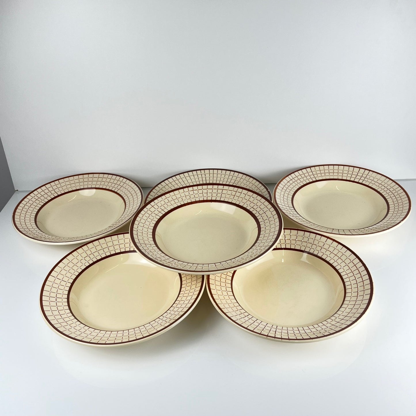 Set de 6 assiettes creuses Longchamp modèle "Colmar"