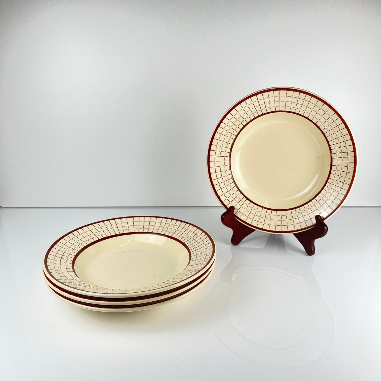 Set de 4 assiettes creuses Longchamp modèle "Colmar"