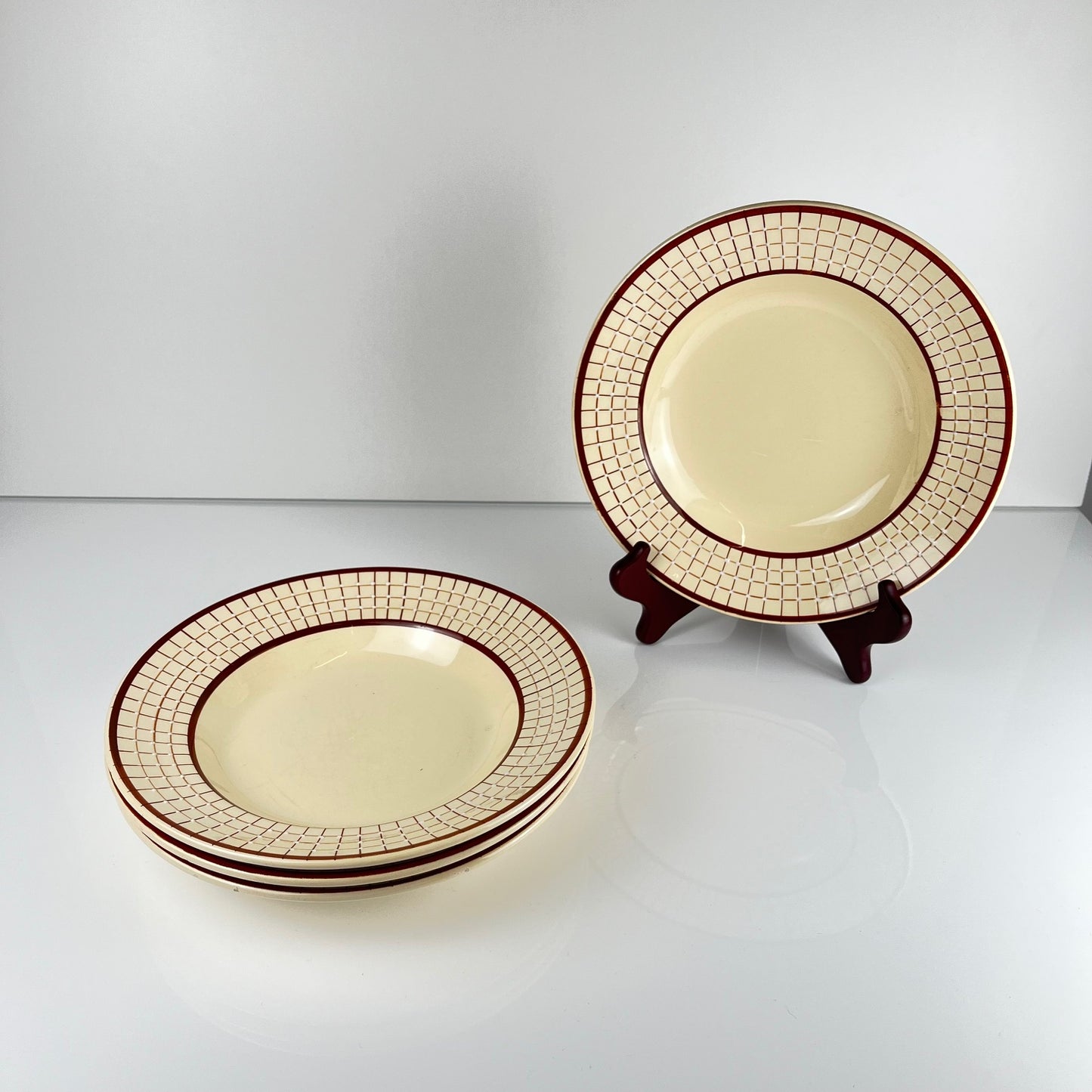 Set de 4 assiettes creuses Longchamp modèle "Colmar"