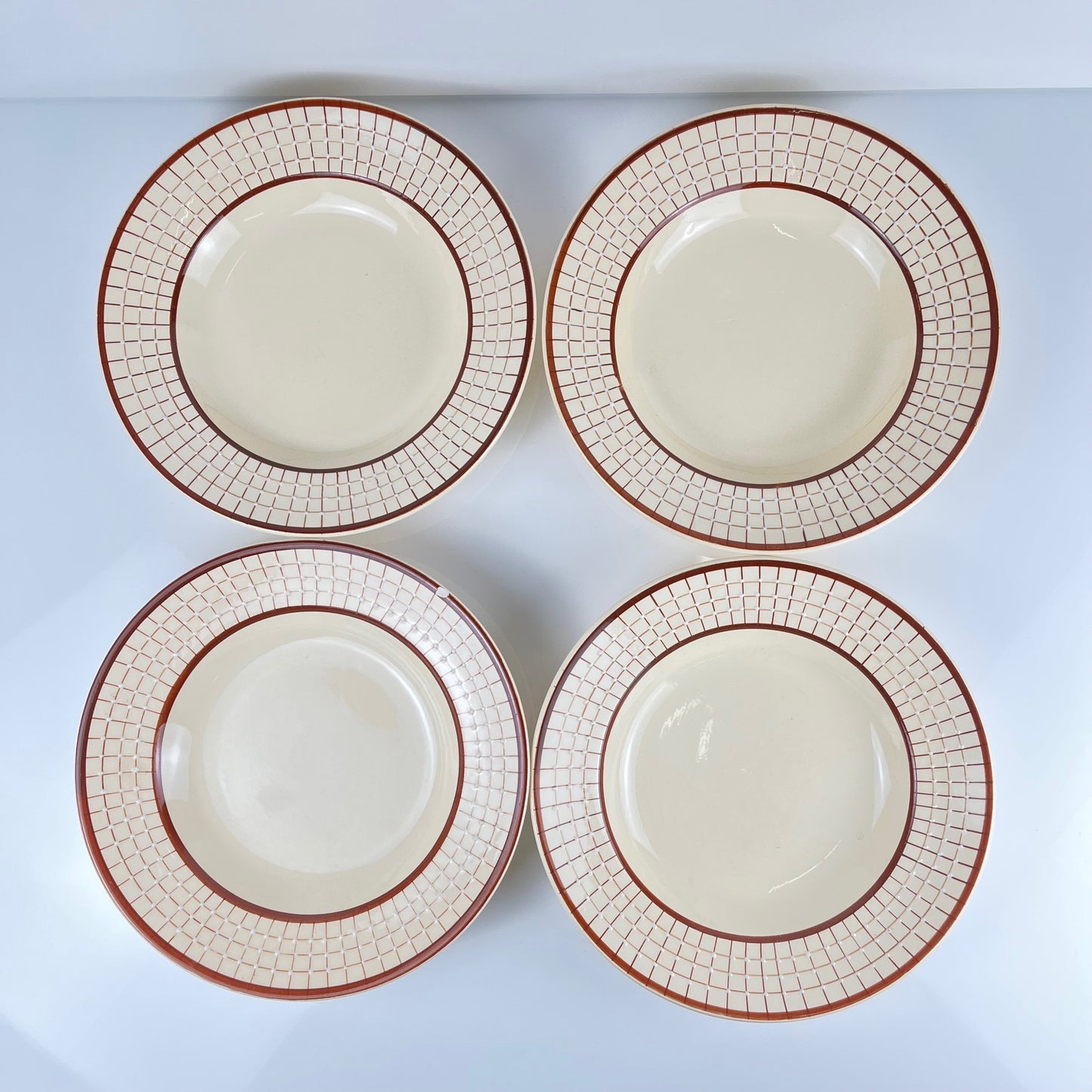Set de 4 assiettes creuses Longchamp modèle "Colmar"