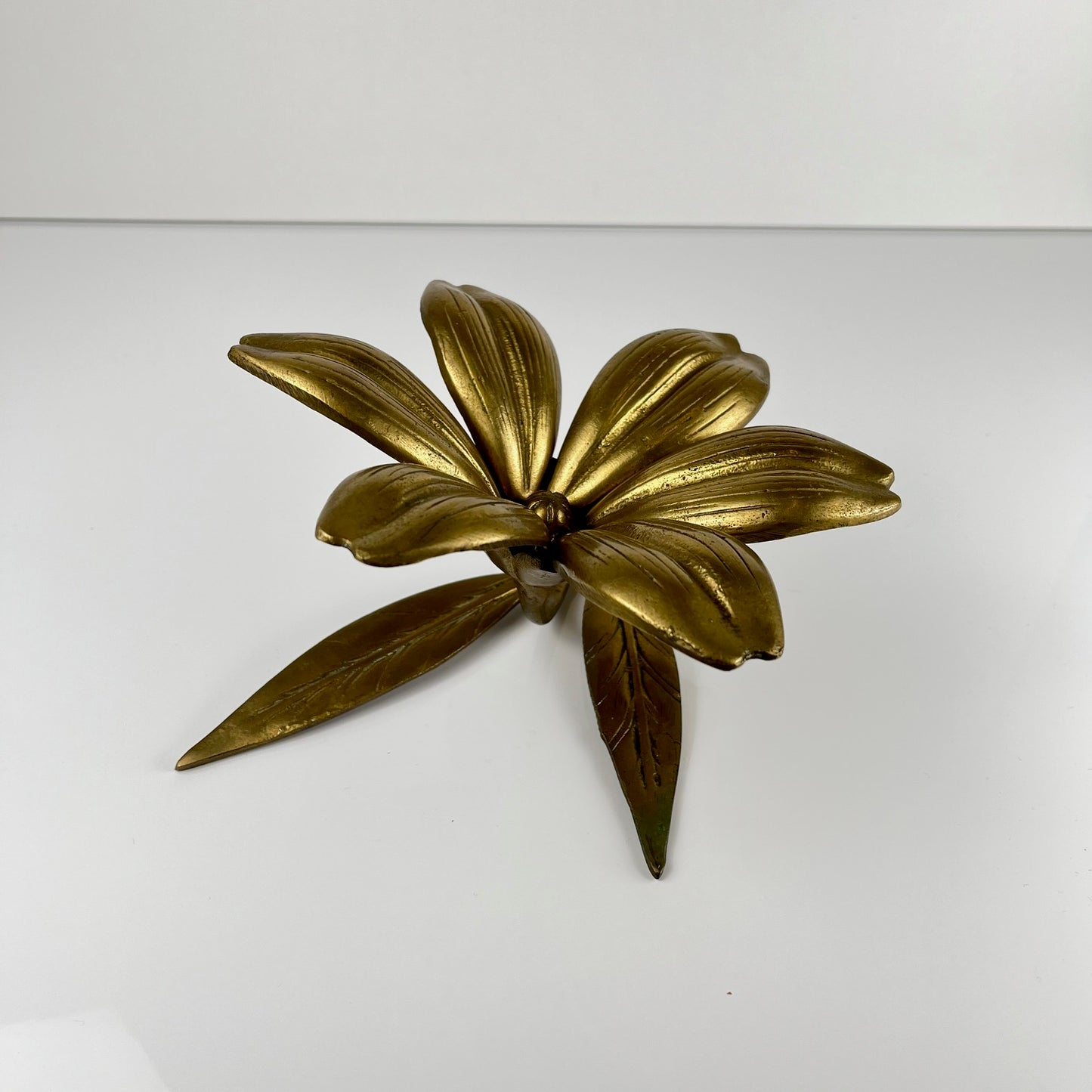 Grand Cendrier Fleur en Laiton, 1970
