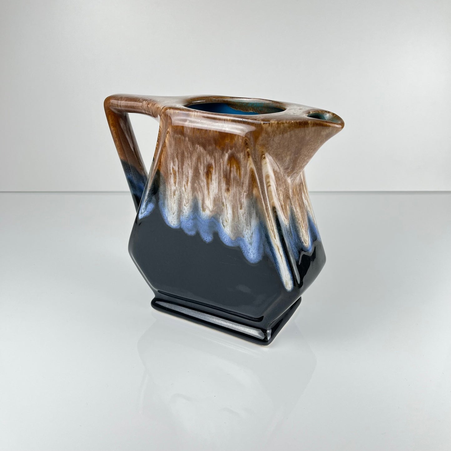 Cruche en céramique émaillé flammé, 1960, style Vallauris