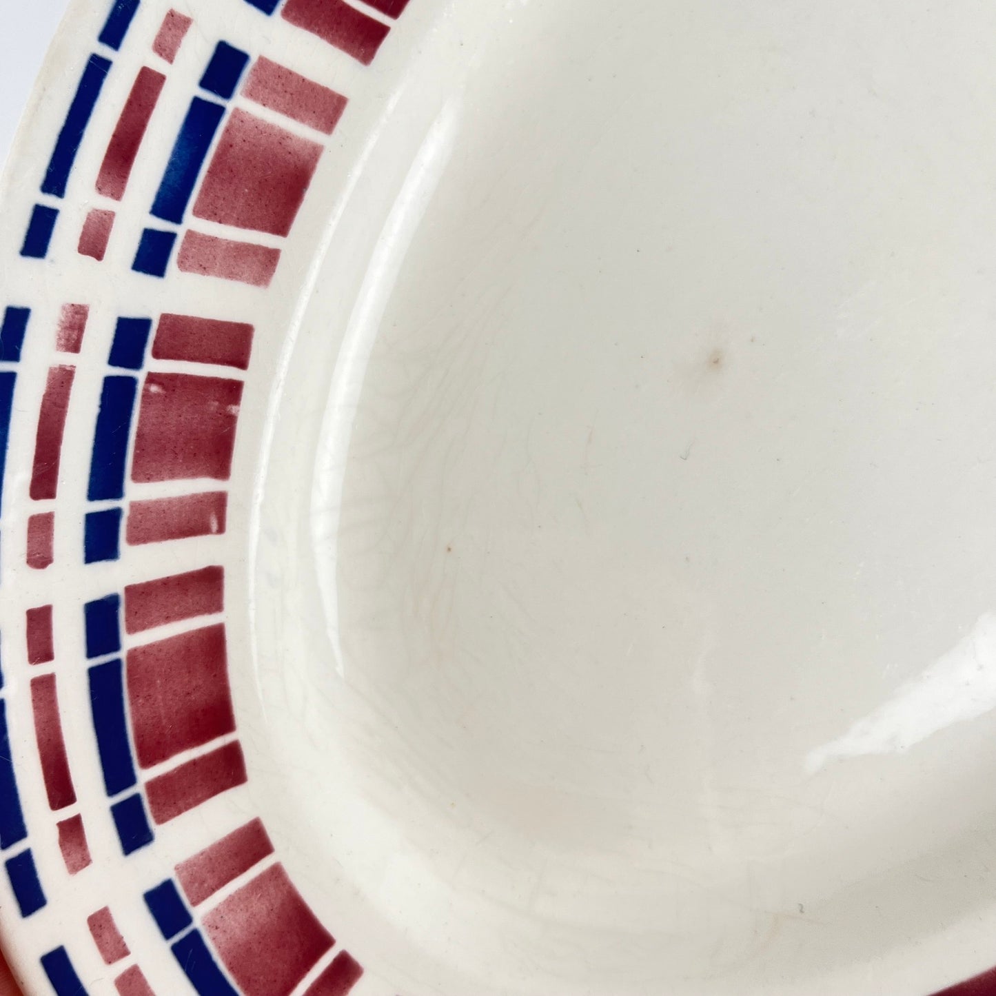 Plat Ovale Badonviller, modele "Ecossais", Art Deco, 1930