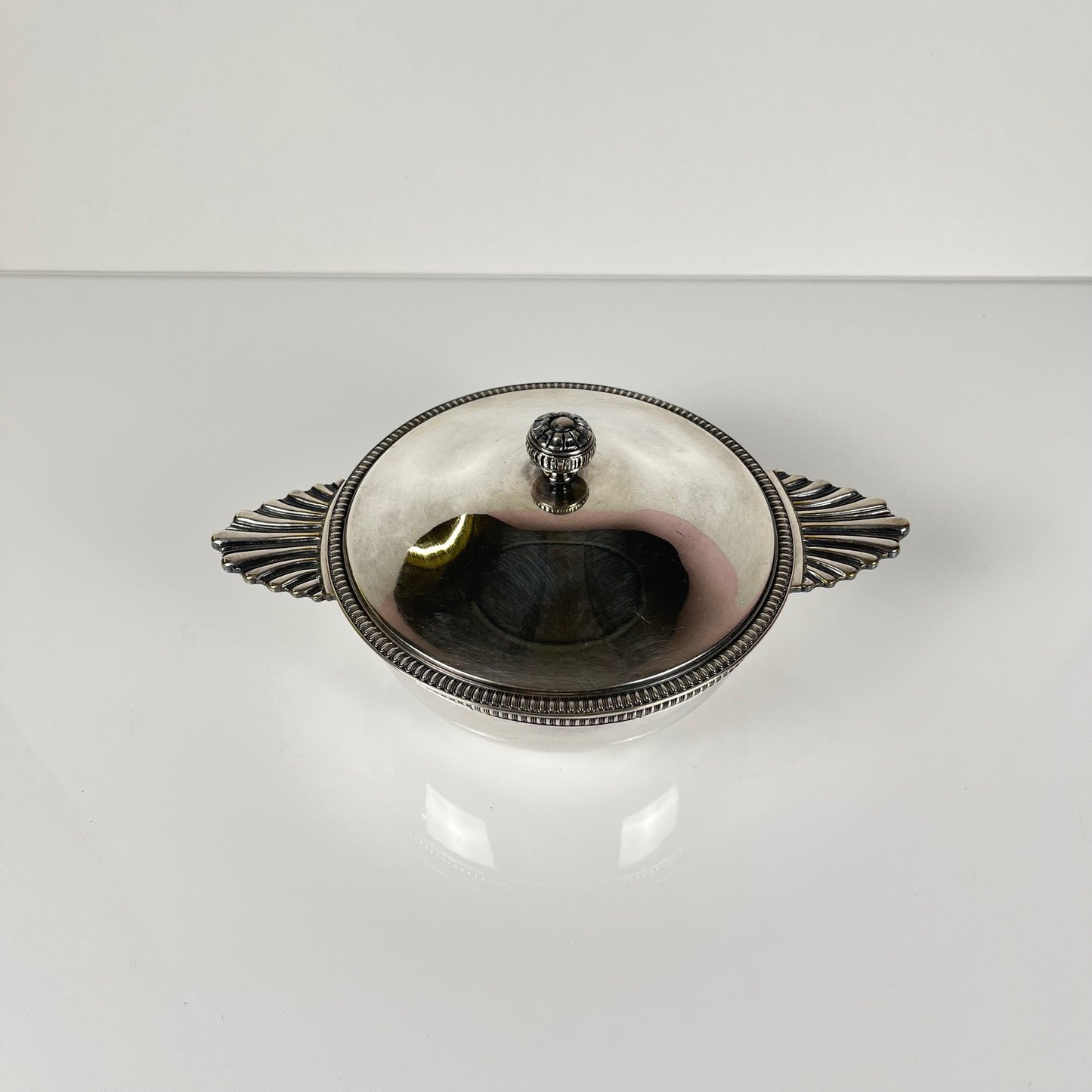 Silver-plated sugar bowl, Art Deco style – 20th century