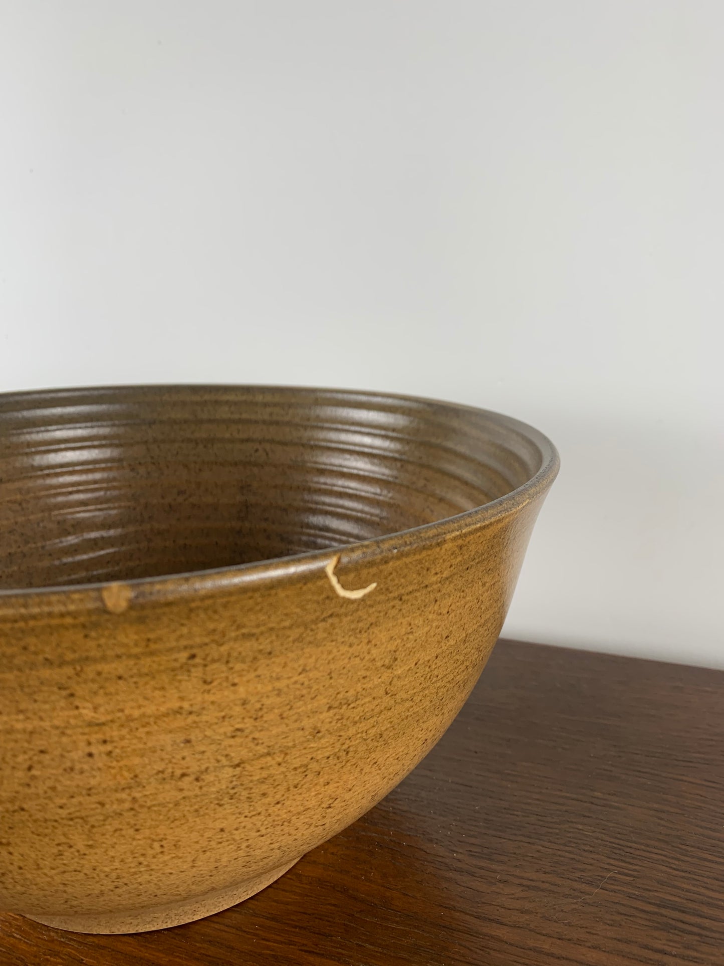 Grand saladier haut en grès vernissé Longchamp, 1970