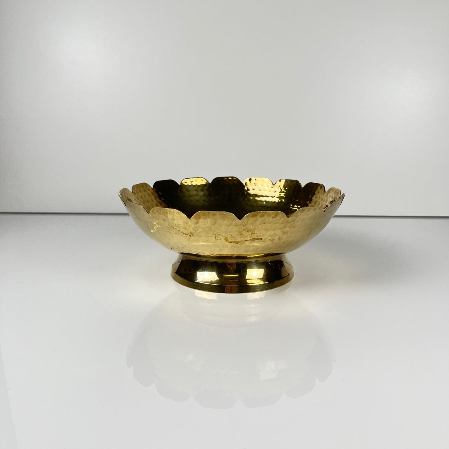 Indian cup in gold hammered metal, EPNS