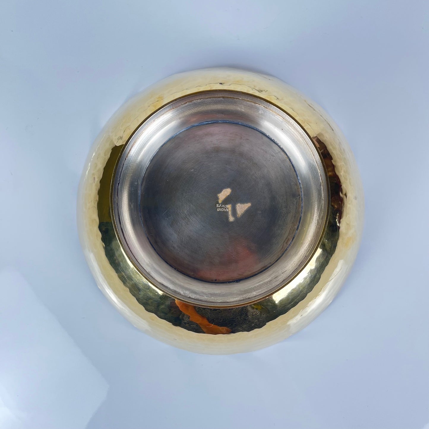 Indian cup in gold hammered metal, EPNS