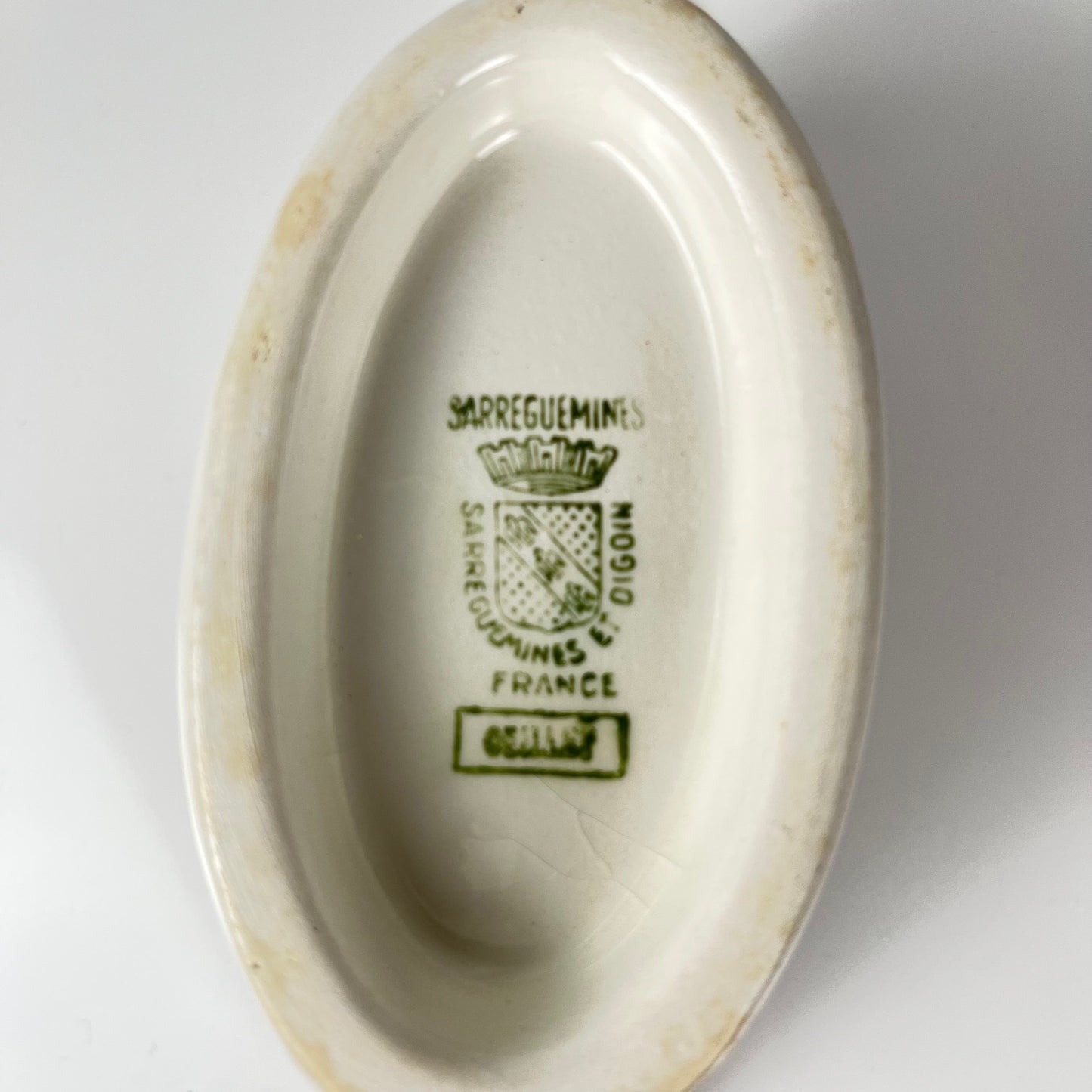 Sarreguemines "Oeillet" Sauceboat, 1920-50