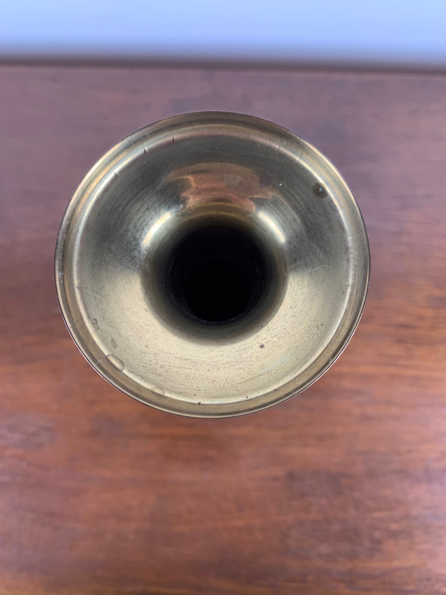 Vintage brass candle holder G.V Harnisch, Denmark