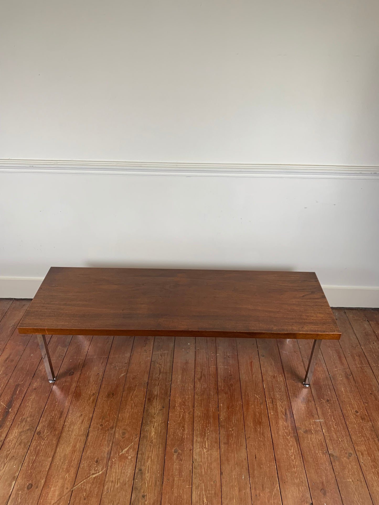 Coffee table in teak and chrome leg, 1970