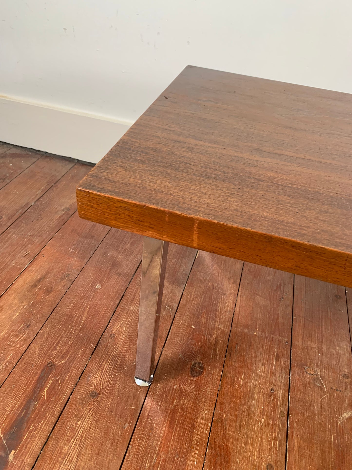 Coffee table in teak and chrome leg, 1970