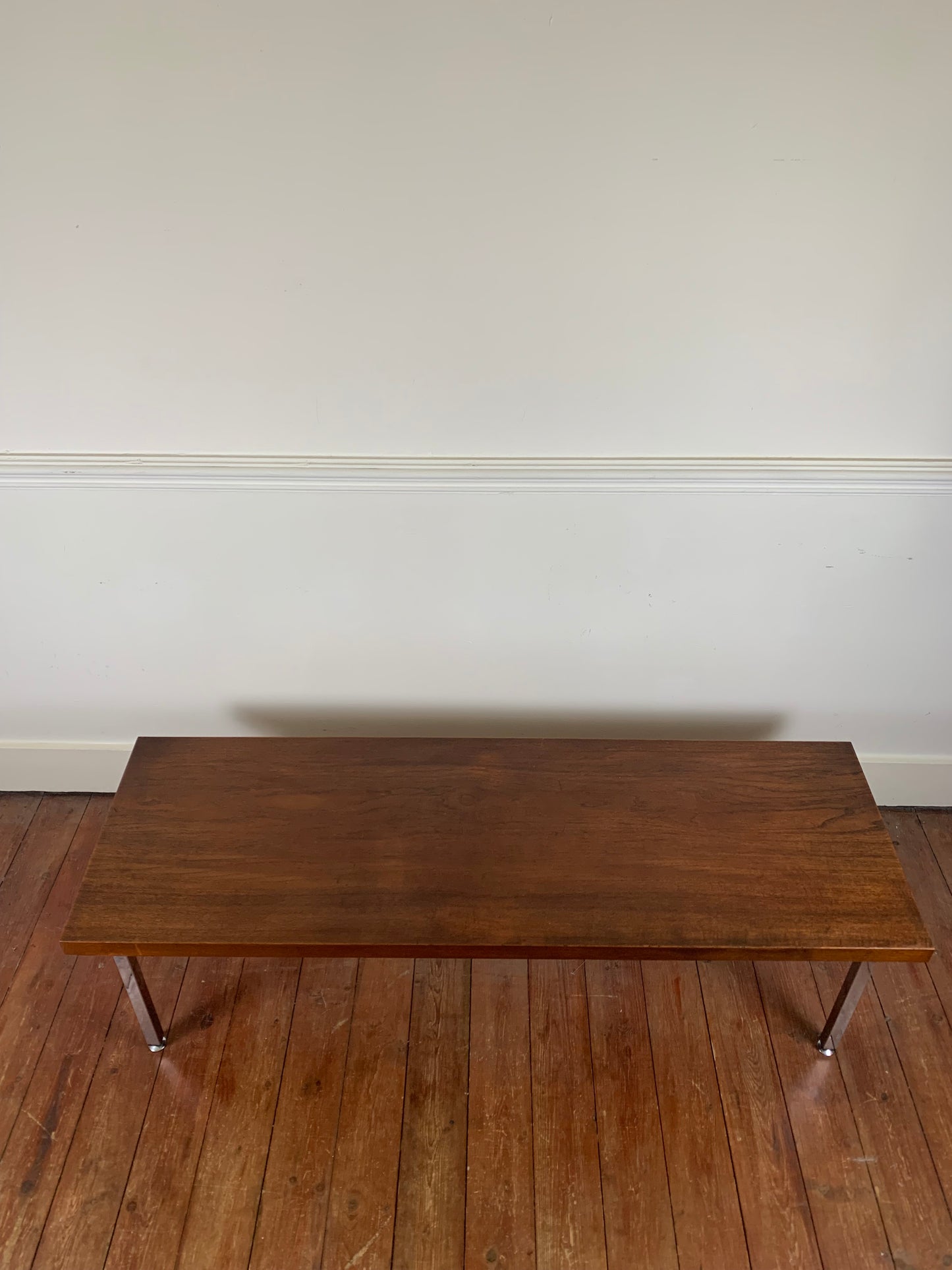 Coffee table in teak and chrome leg, 1970