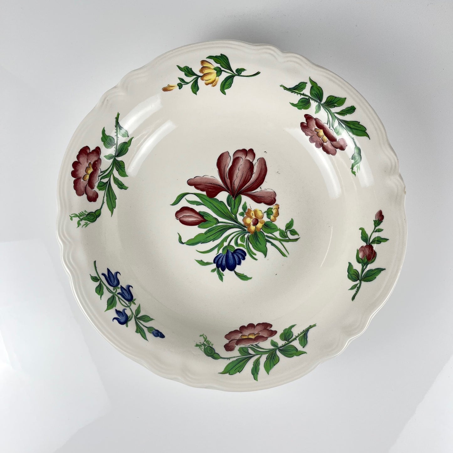 Grand plat creux Sarreguemines Cernay, 1970/80
