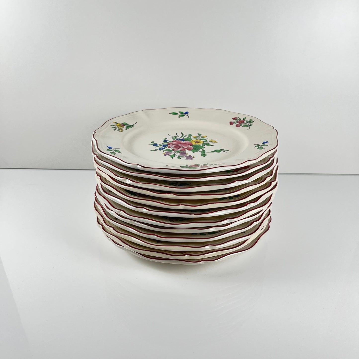Assiettes plates KG Luneville – modèle Réverbère