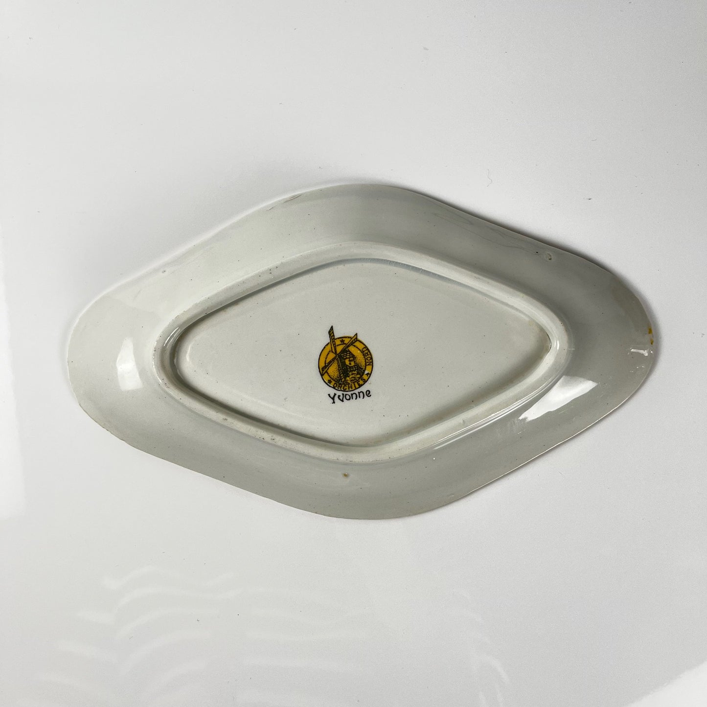 "Yvonne" ironstone dish, Orchies, early 20th century