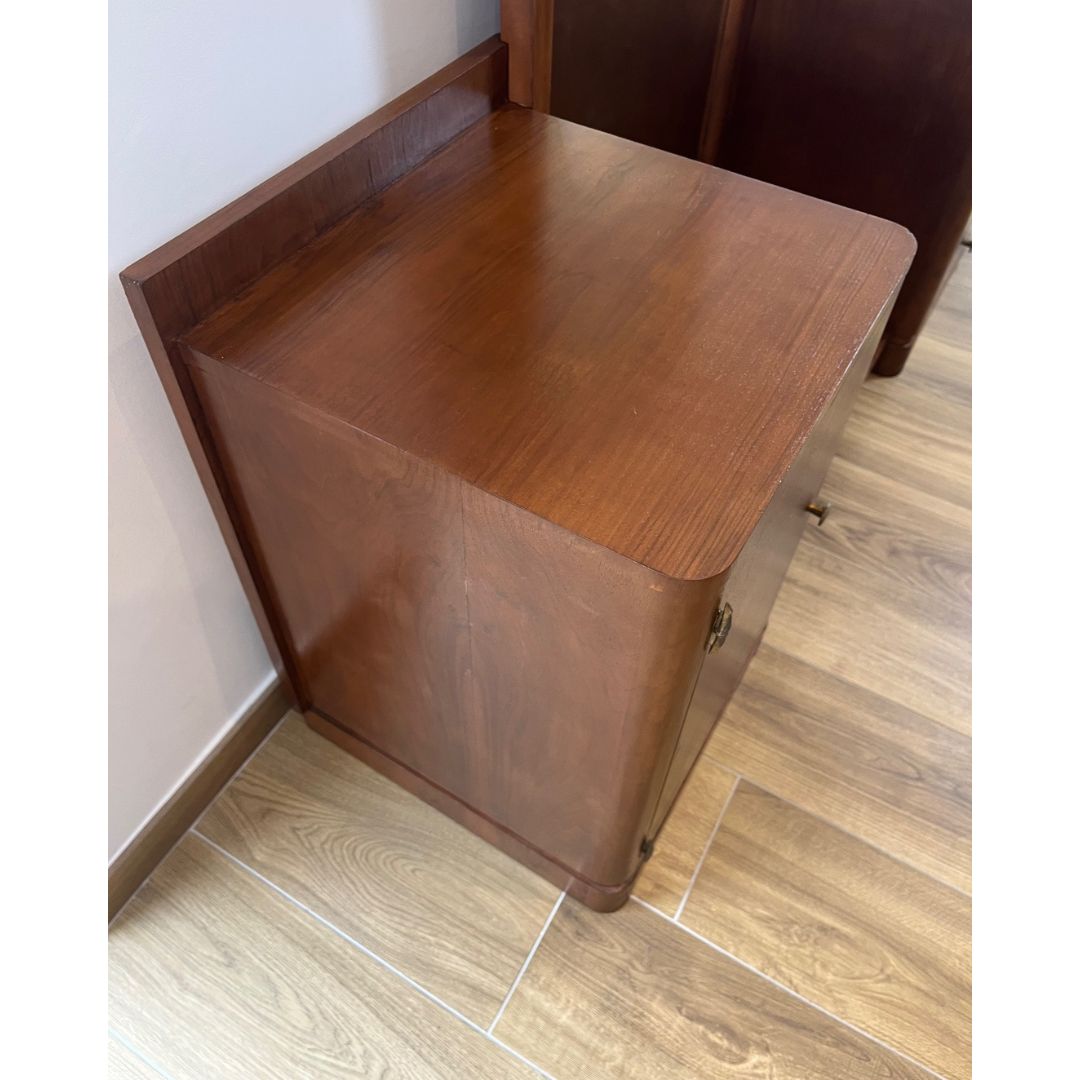 Coiffeuse - Meuble d'entrée en placage noyer, 1940