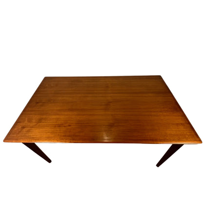 Table à manger extensible en teck par LB Kofod Larsen, MCM