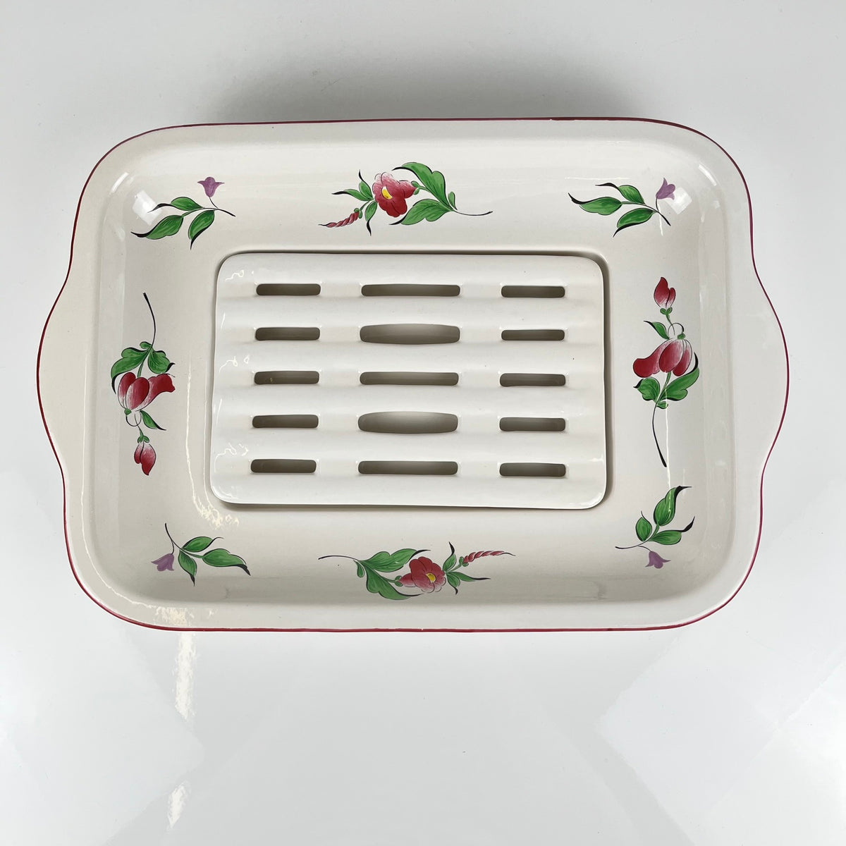 Asparagus Platter, Réverbère Pattern by KG Lunéville