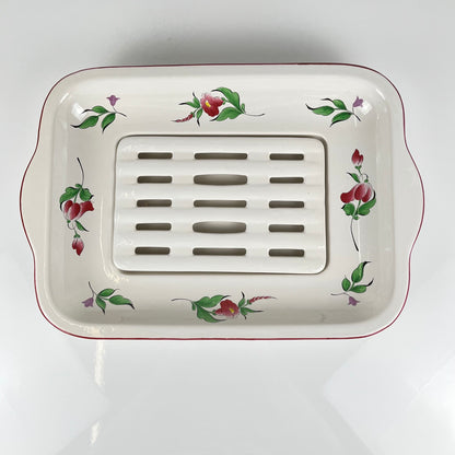 Asparagus Platter, Réverbère Pattern by KG Lunéville
