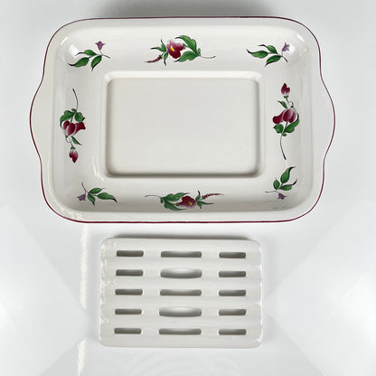 Asparagus Platter, Réverbère Pattern by KG Lunéville