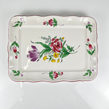 Plat rectangulaire Modèle Réverbère par KG Lunéville