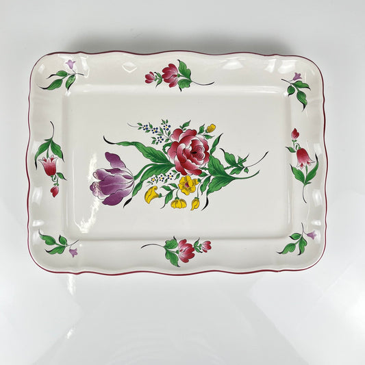 Plat rectangulaire Modèle Réverbère par KG Lunéville