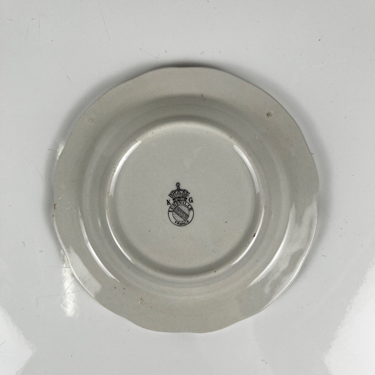 Ashtray, Réverbère model by KG Lunéville, rose pattern