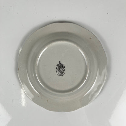 Ashtray, Réverbère model by KG Lunéville, rose pattern