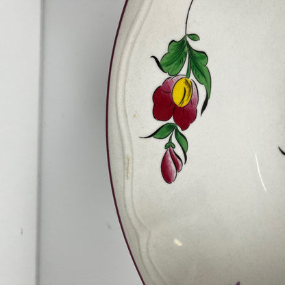 Salad bowl MM, Réverbère pattern by KG Lunéville, tulip design