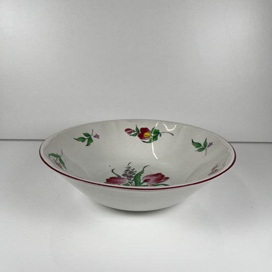 Saladier MM, Modèle Réverbère par KG Lunéville, motif tulipe