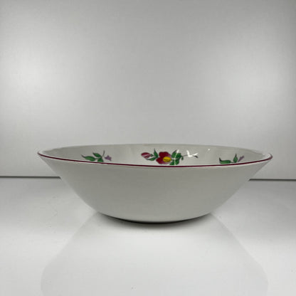 Salad bowl MM, Réverbère pattern by KG Lunéville, tulip design