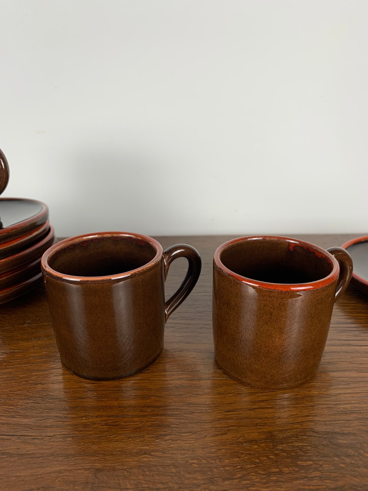 6 coffee cups with saucers, Toreboda Sweden, 1960