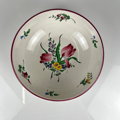 Small salad bowl, 'Réverbère' model by KG Lunéville, tulip pattern