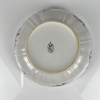 Small salad bowl, Réverbère model by KG Lunéville, rose pattern