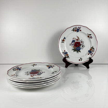 Set of 6 "Agreste" dinner plates, Sarreguemines, late 20th century, Pyroblan