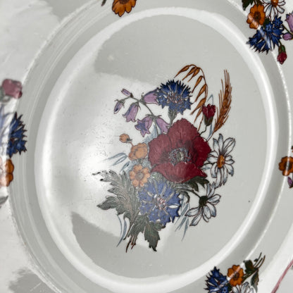 Set of 6 "Agreste" dinner plates, Sarreguemines, late 20th century, Pyroblan