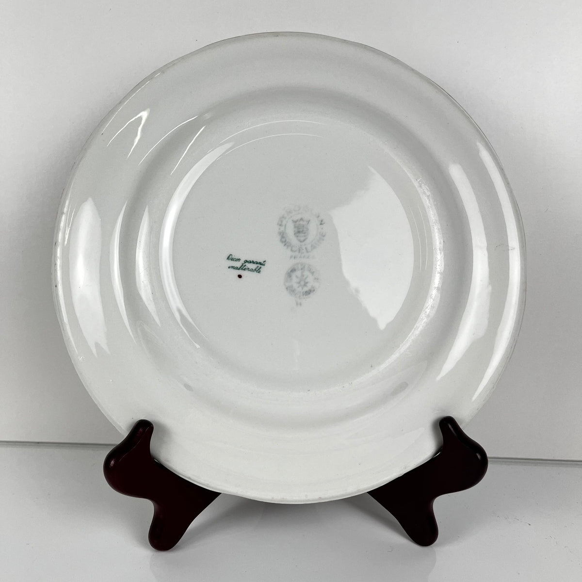 Set of 4 "Agreste" dinner plates, Sarreguemines, late 20th century, Pyroblan