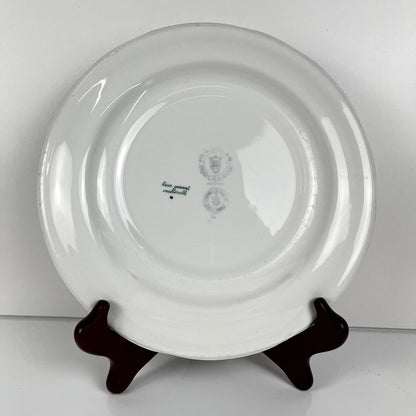 Set of 4 "Agreste" dinner plates, Sarreguemines, late 20th century, Pyroblan