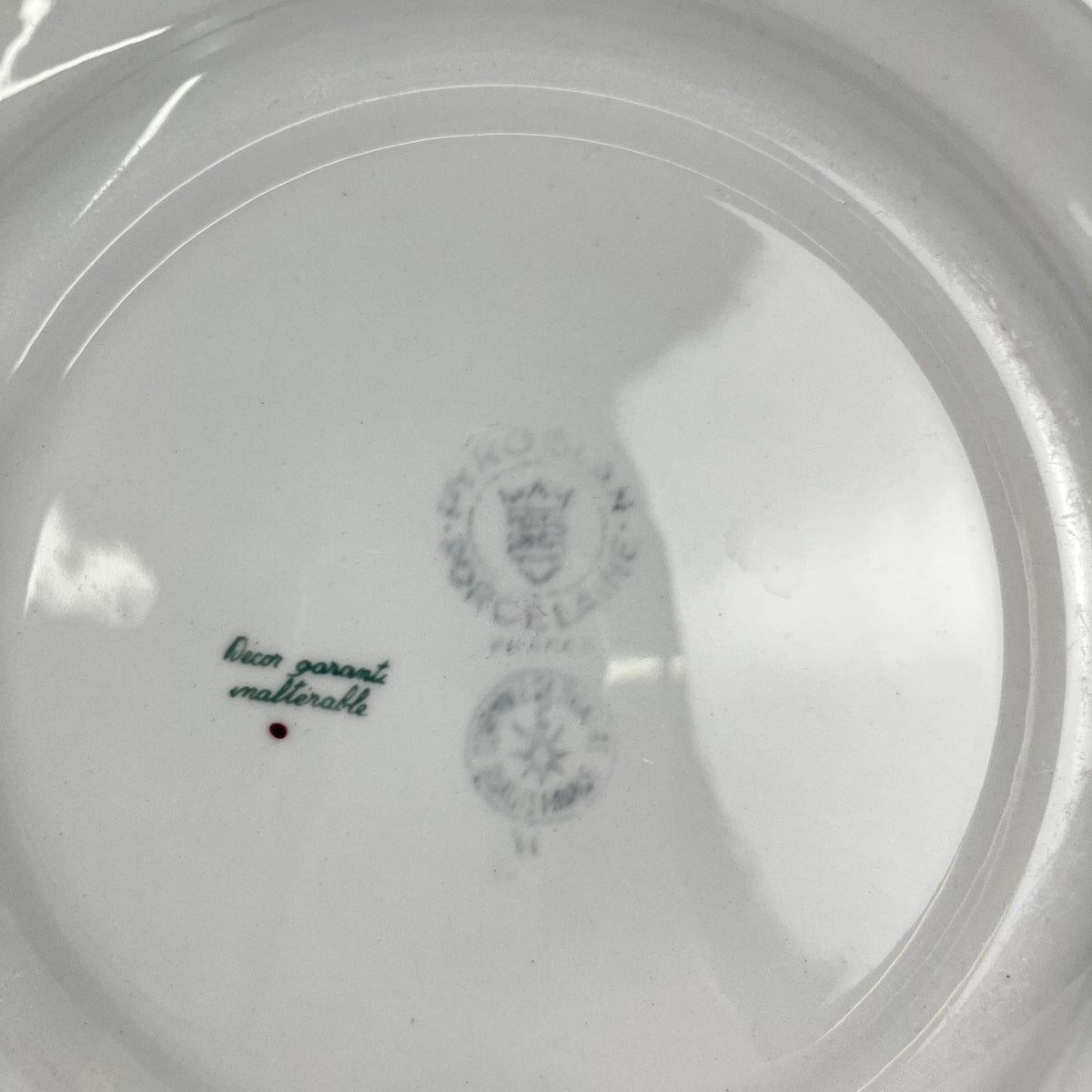 Set of 4 "Agreste" dinner plates, Sarreguemines, late 20th century, Pyroblan