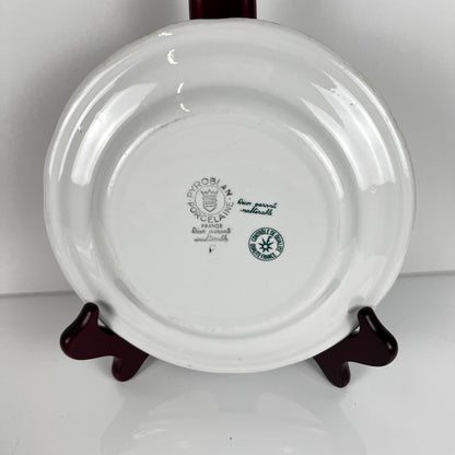Set de 4 assiettes à dessert "Agreste", Sarreguemines, fin XXe, Pyroblan