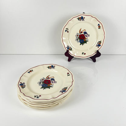 Set of 6 "Agreste" dessert plates, Sarreguemines, 20th century.