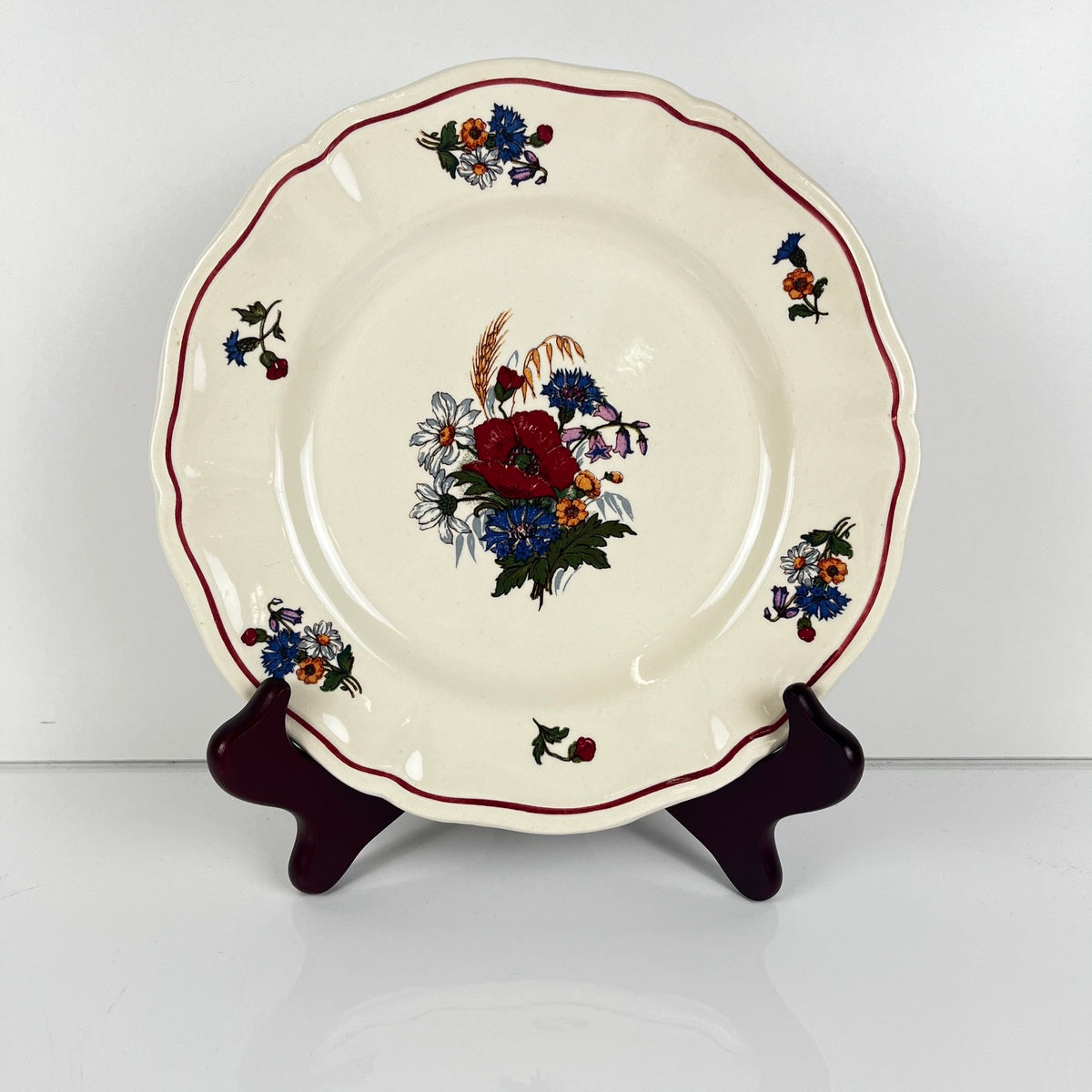 Set of 6 "Agreste" dessert plates, Sarreguemines, 20th century.