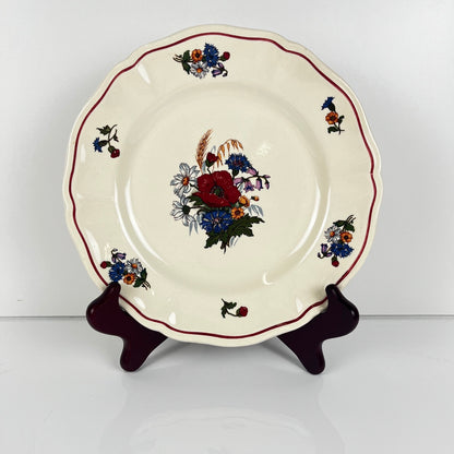 Set of 6 "Agreste" dessert plates, Sarreguemines, 20th century.