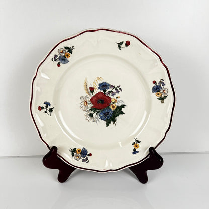 Lot de 8 assiettes à dessert "Agreste" Sarreguemines, XXe s.