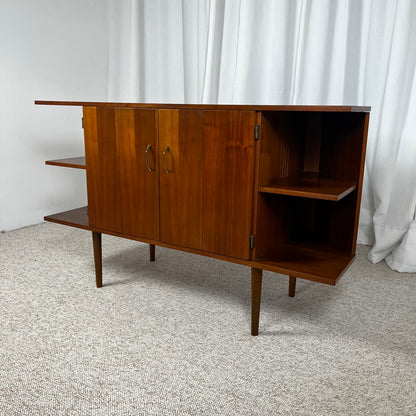 Buffet bas en placage teck, 1960/70, Midcentury modern