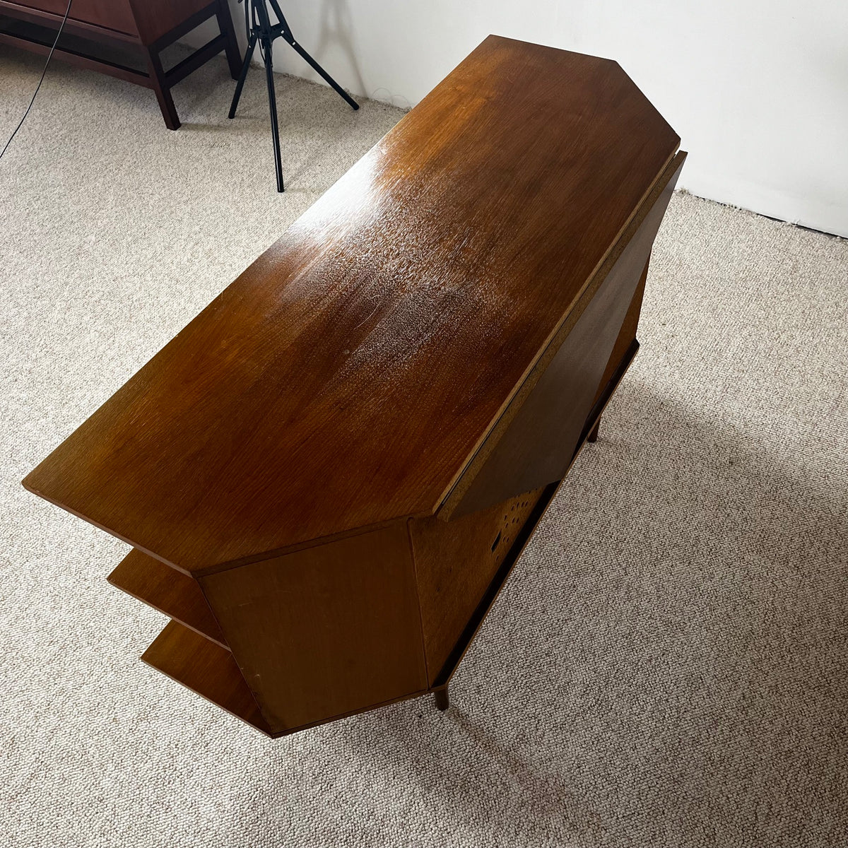 Buffet bas en placage teck, 1960/70, Midcentury modern